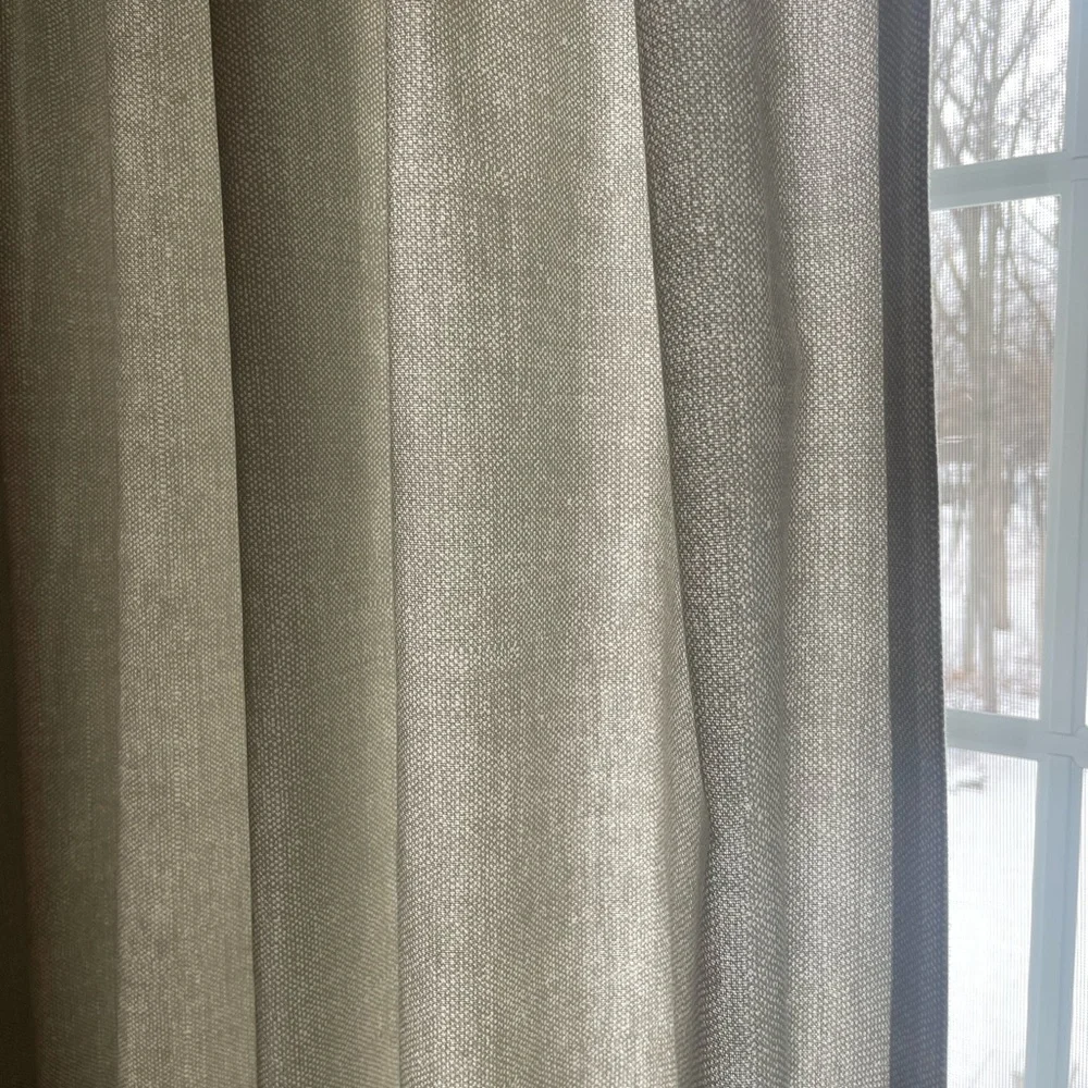 Set of West Elm Cotton Drapes